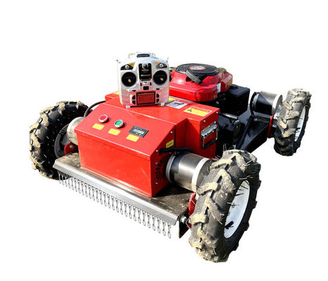 High Quality 4-Stroke CE Approve Grass Cutter Crawler Brush Cutter For Agriculture AI Robot Electric Remote Control Lawn Mower